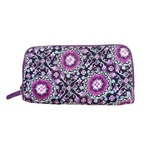 Vera Bradley *Retired* Lilac Medallion Quilted Floral Wallet
